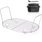 Steam and Roast Rack Compatible with Ninja Foodi Possible Cooker Pro 8.5 Qt MC1000/ MC1010/ MC1001 Series Slow Cooker Crock Pot - Chrome Coated Accessories