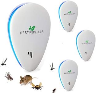 Ultrasonic Pest Repeller, Mouse Repellent Plug in, Pest Control Powerful, Indoor Electronic Repellent 4 packs, for Mice, Rats, Mosquitoes, Cockroach, Moths, Ants