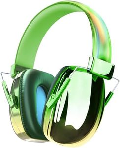 JYPS Kids Ear Defenders Children,Noise Cancelling Headphones Autism, 25dB SNR Ear Defenders Adults,Ear Protector Hearing Protection Earmuffs for Boys, Girls,Toddler Age 3-16,Concerts,Fireworks (green)