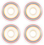 Rollerex Lollipop Boardwalk 76A 70mm Longboard Wheels, 4-Pack