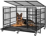 Powools 42 Inch Heavy-Duty Dog Crat