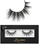 Lilly Lashes 3D Miami Flare Faux Mink Strip Lashes, False Eyelashes Dramatic Look, Reusable False Lashes, Fake Lashes Pack, Lash Strips with Luxury Silk Like Fibers, No Lash Glue Included