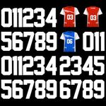 33 Pcs Iron on Numbers for Clothing, 8 Inch Heat Transfer Numbers 0 to 9 Jersey Numbers Large Iron on Numbers for Jersey White Iron on Numbers for Sports Uniform Basketball Baseball Football T-Shirt