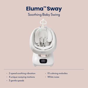 Graco Eluma Sway Baby Swing – Soothing Motion Seat for Infants