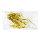 50 Gold Ornament Hooks (1 Packs) - Perfect For Hanging Baubles On Your Tree