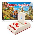 JMachen Retro Game Console Built-in 53,000+ Classic Games, 76 Emulator Console Compatible with PSP/PS1/N64/MAME/NES, 4K UHD Video Gaming System, Hyper Base FC Plug & Play Game Box, Gift for Men/Child