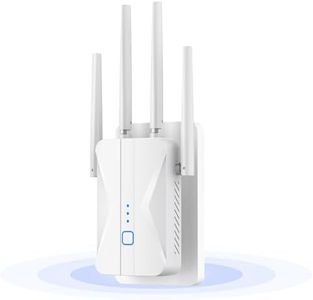 ROQRL WiFi Extender 2026 AC1200 Dual Band 5GHz/2.4GHz Signal Booster Up to 15,999 Sq.ft, 3-in-1 Wireless Repeater Router Amplifier for Home with Ethernet Port