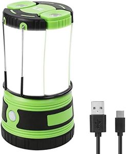 Lepro LED Camping Lantern Rechargeable or Battery Powered, 1000lm Camping Light with Detachable Flashlights Combo, 4 Modes, Portable Outdoor Lantern for Hiking, Hurricane Emergency, Fishing