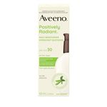 Aveeno Positively Radiant Daily Moisturizer SPF30, Sunscreen, Face Cream, Hypoallergenic, Sun Protection, 68mL