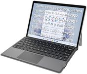 Arteck Microsoft Surface Pro Keyboard Type Cover, Ultra-Slim Portable Bluetooth Wireless Keyboard for Latest Surface Pro 10, Pro 9, Pro 8, Pro X with Touchpad Built-in Rechargeable Battery