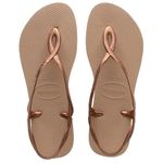 Havaianas Luna Flat Back Strap Sandal 5 Rose Gold