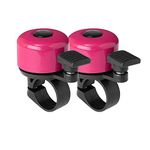 Binudum Bike Bell 2 Pack with Loud and Melodious Sound Classic Mini Bicycle Bell for Kids and Adults Bike Horn for Road, Mountain Bike for Scooter, MTB, BMX