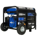 DuroMax XP13000X 13,000-Watt/10,500-Watt 500cc Electric Start Gas Powered Portable Generator w/CO Alert, Black/Blue