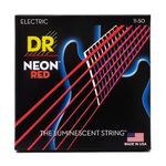 DR Strings Hi-Def Neon Red Electric Heavy