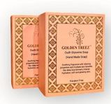 Golden Treez Oudh Soap enriched with Goat Milk and Aloe Vera| Ayush Certified Goat Milk Soap | Paraben free, Sulfate free Body Bath Soap – 115g (Pack of 2)