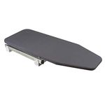 Emuca - Pull out ironing board for cabinet, folding ironing board, 180° Pivot, Space-Saving, grey cover, Steel and Wood