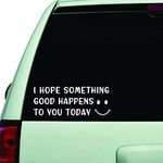 Cute Car Decal with Smiley Face, I 