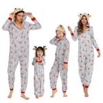 MoneRffi Christmas Family Matching Pajamas Set Sleepwear Pajama PJS Sets Homewear Sleepwear Outfits(12,Baby)