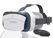 HOVSCN VR Headsets 3D Virtual Reality Glasses for Android/iOS 4.7"-7.2" Inch Smartphones (VR Remote Control)