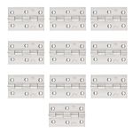 Godrej Door Fitting I Door Hinge for Main Door, Windows, Bathroom of Home, Office, Hotel I Kabja for Door | 4 Inches Thickness Upto 1.9 mm | Premium Look | Satin Finish| Set of 10