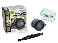 Raynox DCR-250 2.5x Super Macro Lens Universal Snap-on Mount for 52mm to 67mm + Lens Optic Pen Cleaner + 1 VCC113 Micro-Fiber Cloth