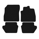 Carsio Car Mats For Ford Fiesta 2017 Onwards 3mm 4pc Set Tailored Fit Rubber Floor Mat Complete Accessory Black Custom Fitted - Anti-Slip Backing, Heavy Duty & Waterproof