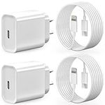 iPhone Fast Chargers, [2-Pack] 20W 