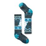 Smartwool Unisex Kid's Wintersport Full Cushion Polar Bear Pattern Over-The-Calf Socks (Toddler/Little Big, Twilight Blue, Small
