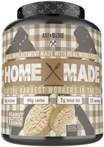 Axe & Sledge Supplements Home Made Whole-Foods-Based Meal Replacement Powder with Digestive Enzymes, Protein, Carbohydrates, and Fats, 25 servings (Peanut Butter Cookie)