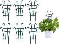 UWIOFF Indoor Small Trellis, 6Pcs Plant Trellis for Climbing Plants Indoor Trellis for Potted Plants Stackable Plastic Pot Plant Support Trellis for Indoor Outdoor Hoya Vines Pothos Houseplants