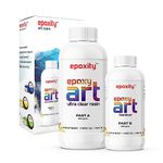 Epoxity (750 gms) - Ultra Clear Epoxy Resin and Hardener (2:1) - Epoxy Resin Art Kit, Smooth Finish, Non-Toxic, Easy to Use, Self-Leveling, Suitable for name plates, tray, jewellery, keychain, etc