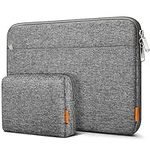 Inateck 13 Inch Laptop Bag Case Sleeve Compatible with 13 MacBook Air M3/A3113 M2/A2681 M1/A2337 2024-2018, 13 MacBook Pro M2/A2686 M1/A2338 2022-2016, 12.3 Surface Pro 9/8/X/7/6/5/4/3, XPS 13 - Grey