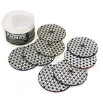 FACHLICH Dry Diamond Polishing Pads 8pcs 100mm Mixed Grits 3x50,2x100,1x200,1x400,1x800 for Granite Marble Stone Ceramic