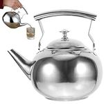 Stainless Steel Tea Kettle for Stovetop 1.5l Tea Pot for Stove with Inner Fliter Net and Handle Thicken Teapots for Home Restaurants Hotels