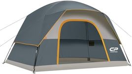 CAMPROS CP Tent 6 Person Camping Tents, Waterproof Dome Tent with Rainfly, Large Mesh Windows, Wider Door, Easy Setup, Portable with Carry Bag