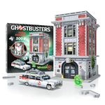 Wrebbit3D Ghostbusters 3D Puzzle Model of Firehouse Headquarters | A Supernatural Adventure of 500 Pieces for Ghosts Hunters and Paranormal Activity Lovers