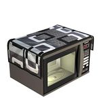 The Endless Store Microwave/Oven Top Cover WIth 4 Pockets (14 X 36 Inches) (Black Box)