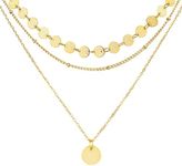 LOLIAS 3Pcs Gold Necklaces for Wome