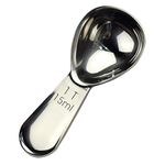 CoaGu Measuring Spoons Coffee Scoop Short Handle 18/8 Stainless Steel Tablespoon Exact Pack (1, 1x15ml)