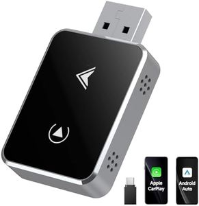 Wireless Carplay Adapter & Android Auto Wireless Adapter, 2 in 1 Carplay Dongle for iPhone/Android - Converts Wired to Wireless, Plug & Play USB Car Play for Car from 2017+