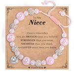 GBTBYS Niece Bracelet, Niece Gifts from Auntie Uncle, Birthday Graduation Gifts for Teen Girls Ages 6 7 8 9 10 11 12 13 14 15 16 Year Old Girls Niece Her