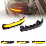 Smoked Lens Dynamic Sequential Led Side Mirror Turn Signal Lights Indicator for 2011-2018 Volkswagen Jetta MK6 SE, for 2012-2019 VW Beetle