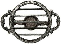 Sungmor Heavy Duty Cast Iron Tealight Dish Food Warmer - Wax Warmer Teapot Heater - Warming Heating Tray Candle Stand -Round Shape with 1 Candle Holder