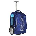 UNIKER Rolling Laptop Bag for 14 Inch Laptop,Roller Bag,Backpack with Wheels,20 Inch Wheeled Computer Bag, Rocket, 19.7*12.6*9.8 inches, Backpack With Wheels