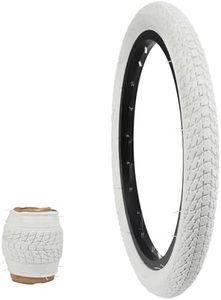 WEEROCK One Pack 16 Inch 16 * 1.75 White Bicycle Tire,Bike Tyre for 16 Inch Bicycle, Kid Bike, Child Bicycle, Girl Bicycle, Tricycle.