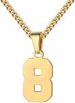 Number Necklace for Boy 0-99 Athlet