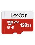 Lexar Micro SD Card Up to 100/30MB/s(R/W), 128G MicroSDXC Memory Card + SD Adapter with A1, C10, U3, V30, 4K Video Recording, TF Card