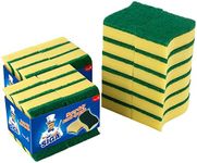 MR.SIGA Heavy Duty Scrub Sponge, 24 Count, Size:11 x 7 x 3cm, 4.3" x 2.8" x 1.2"