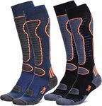 Ozaiic Merino Wool Ski Socks, Thermal Warm Knee High Thick Socks for Winter, Cold Weather, Snow, Snowboarding, Hunting, Hiking