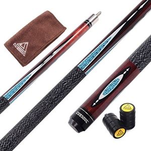 CUESOUL 58 Inch 19oz 1/2 Maple Billiard Stick Pool Cue Set 11.5mm/13mm Tip[Weight Adjustable]